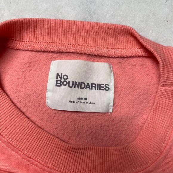 No Boundaries Coral Pink Beach Life Malibu California Graphic Sweatshirt Size M - Picture 4 of 10